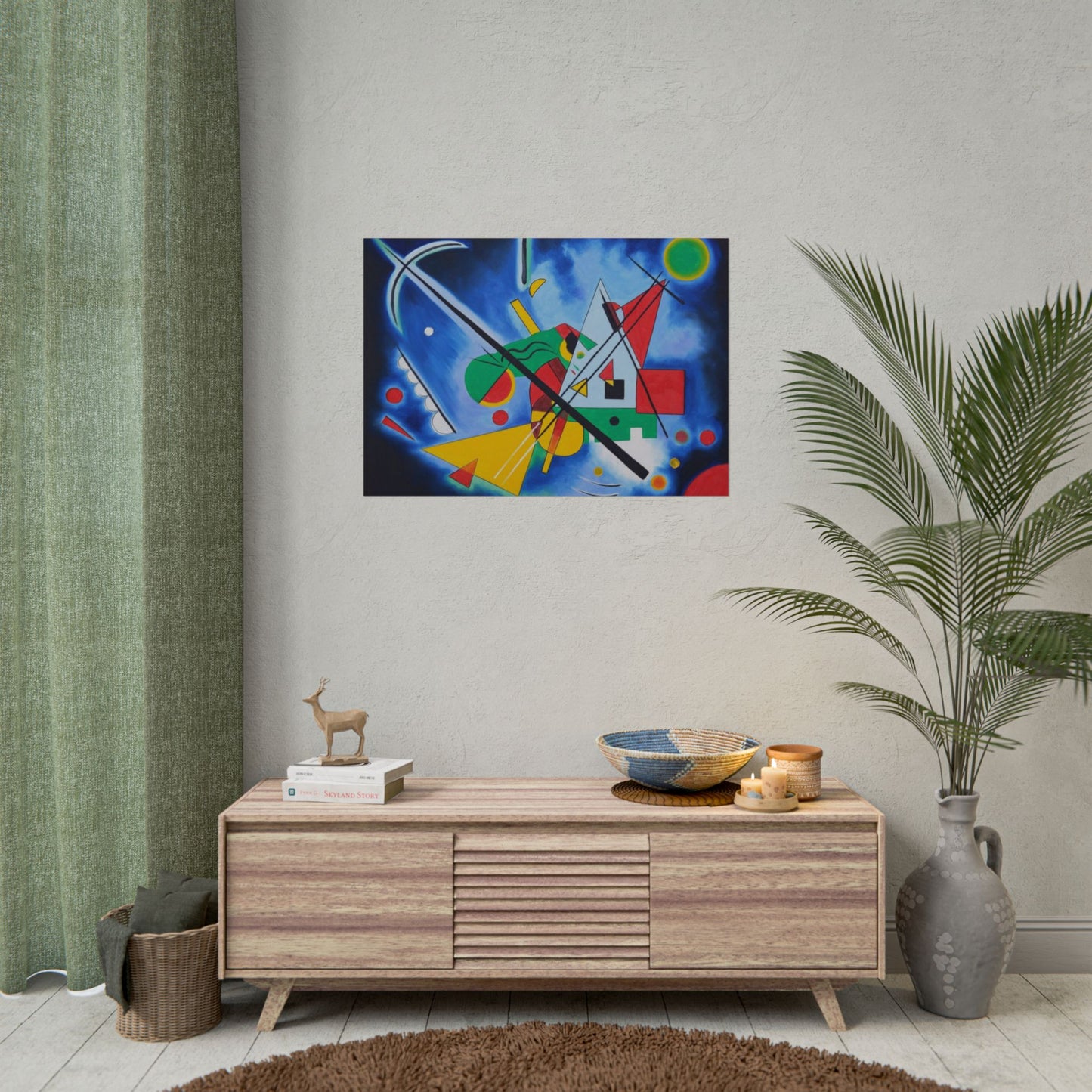 Kandinsky-Style Abstract Poster - Colorful Geometric Art Print