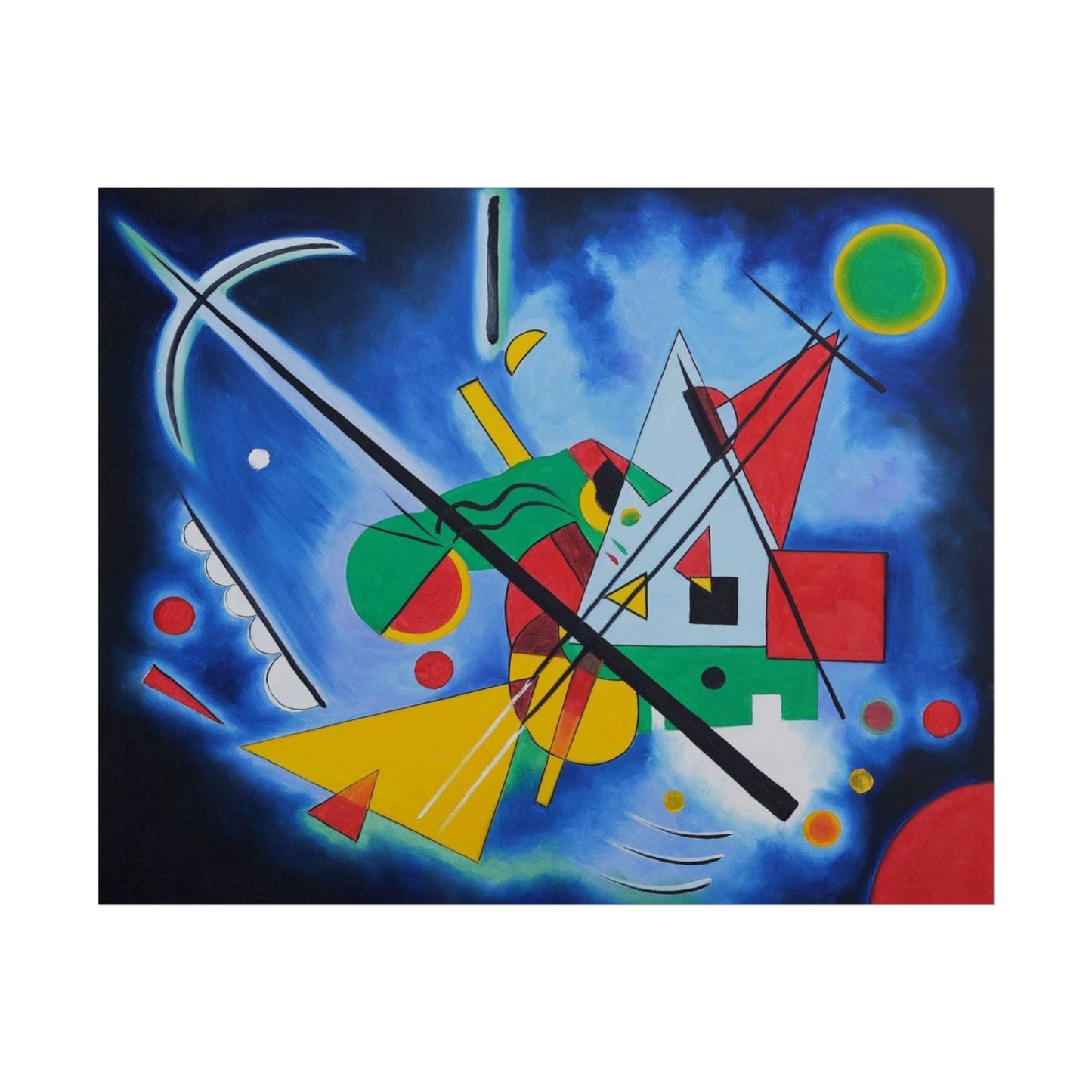 Kandinsky-Style Abstract Poster - Colorful Geometric Art Print
