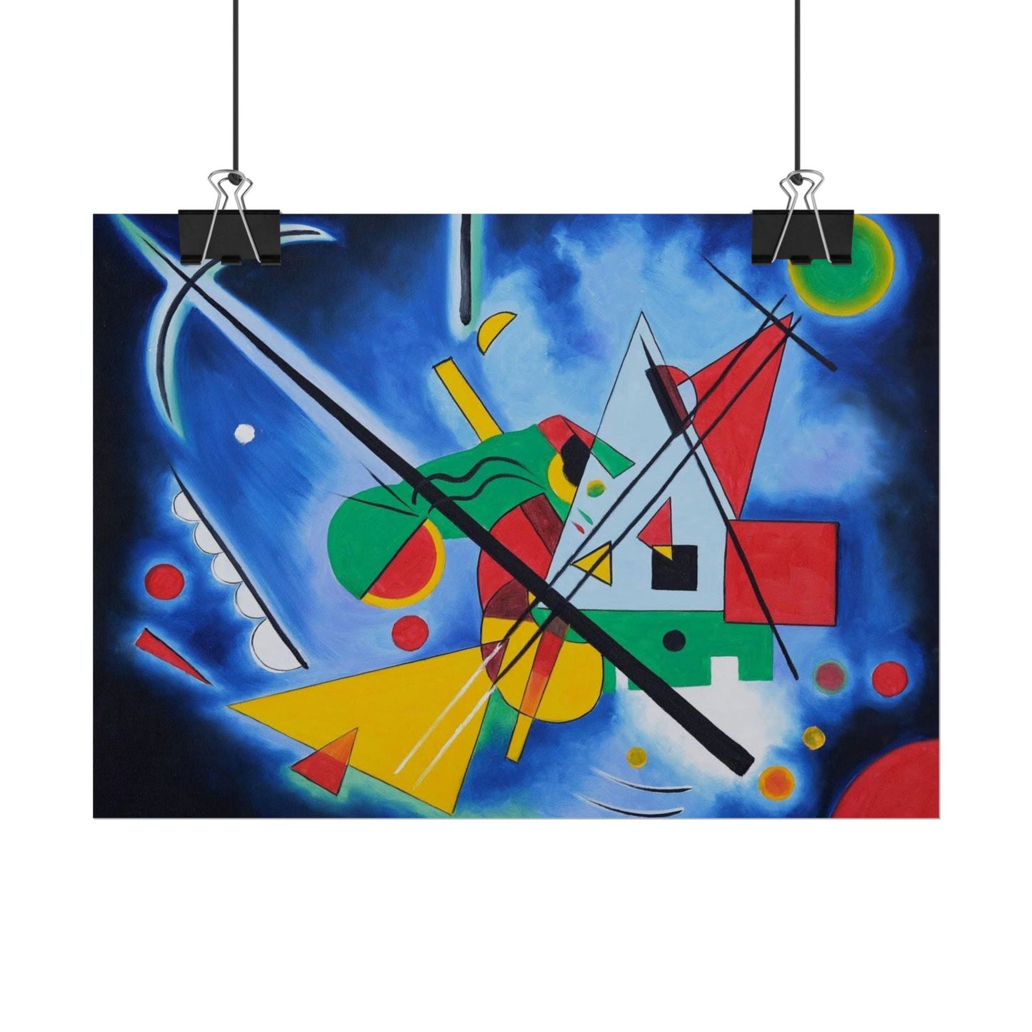 Kandinsky-Style Abstract Poster - Colorful Geometric Art Print