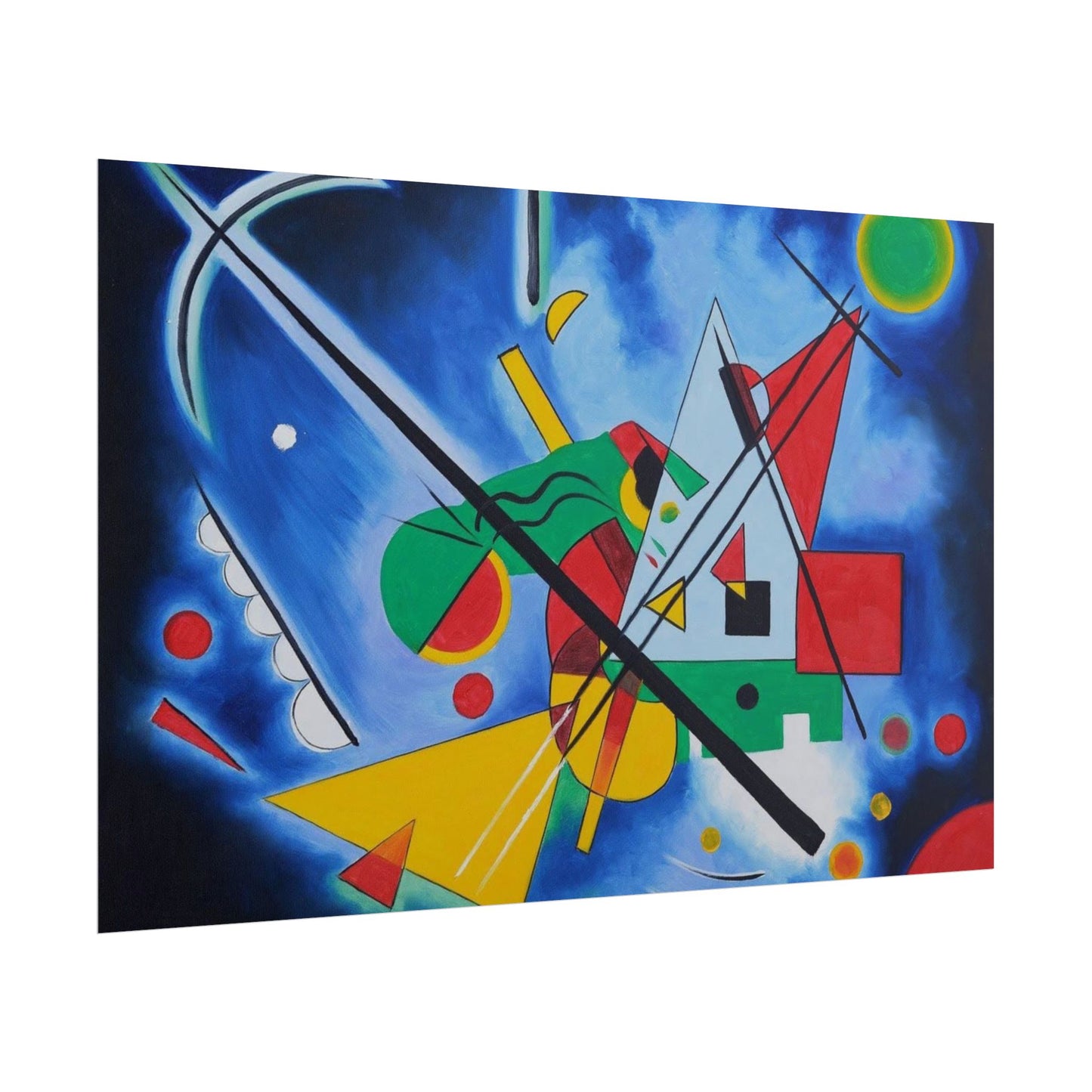 Kandinsky-Style Abstract Poster - Colorful Geometric Art Print