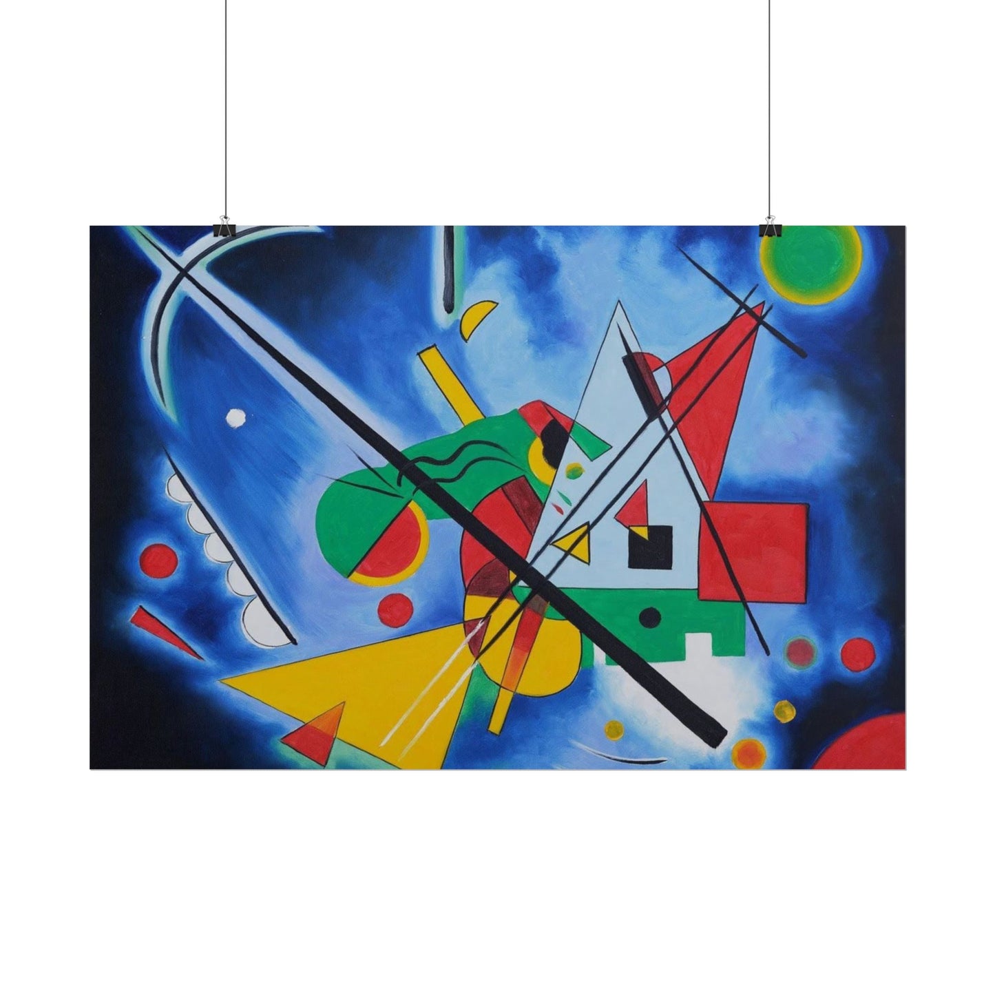 Kandinsky-Style Abstract Poster - Colorful Geometric Art Print