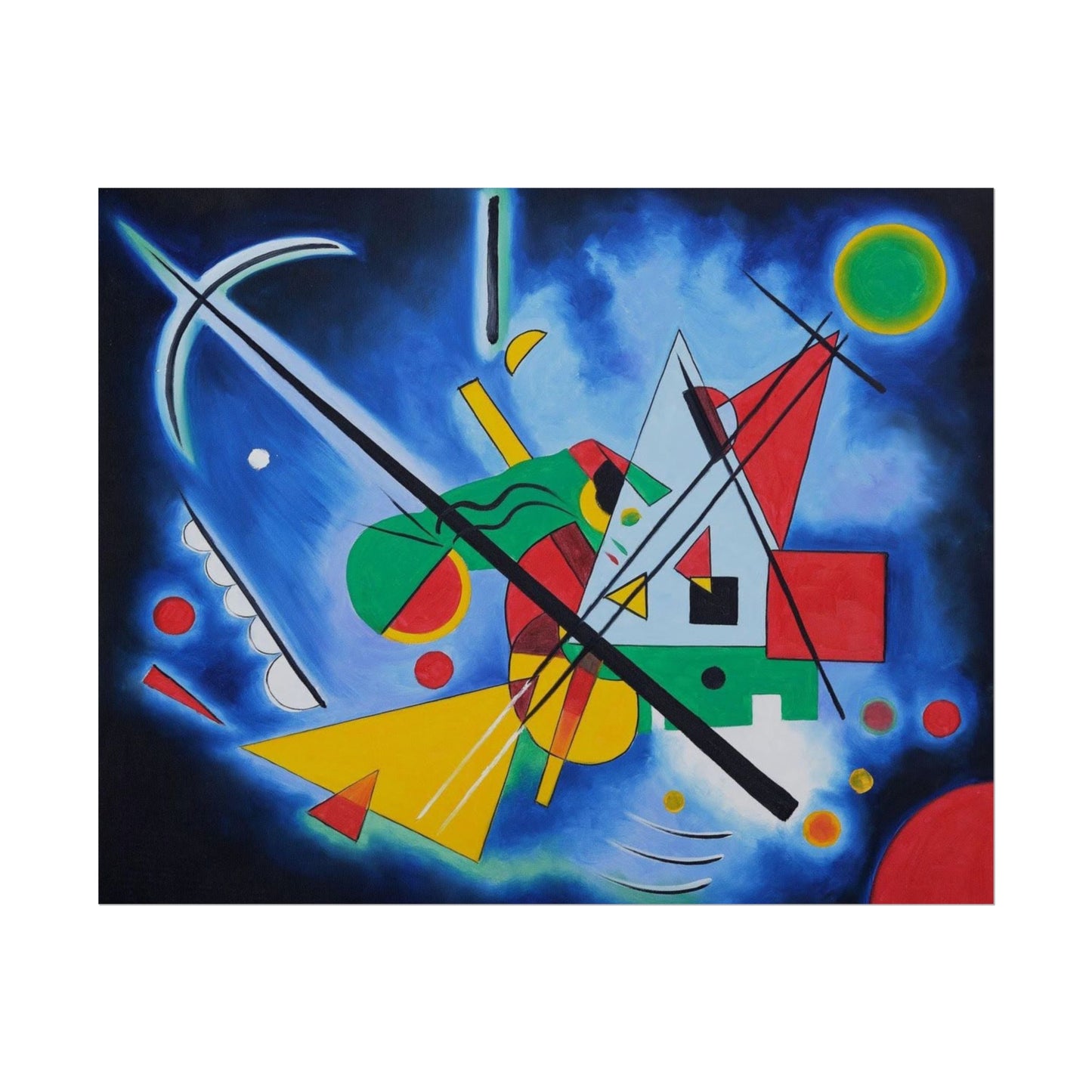 Kandinsky-Style Abstract Poster - Colorful Geometric Art Print
