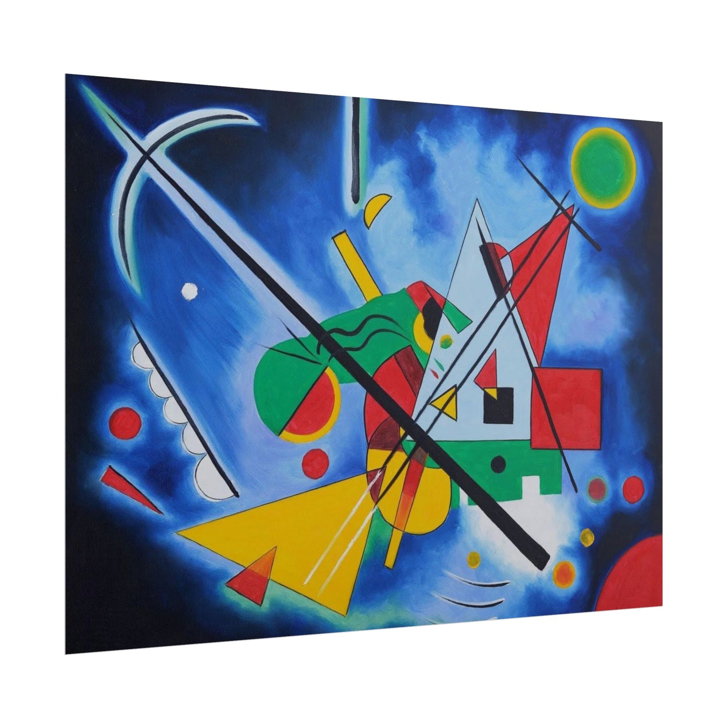 Kandinsky-Style Abstract Poster - Colorful Geometric Art Print