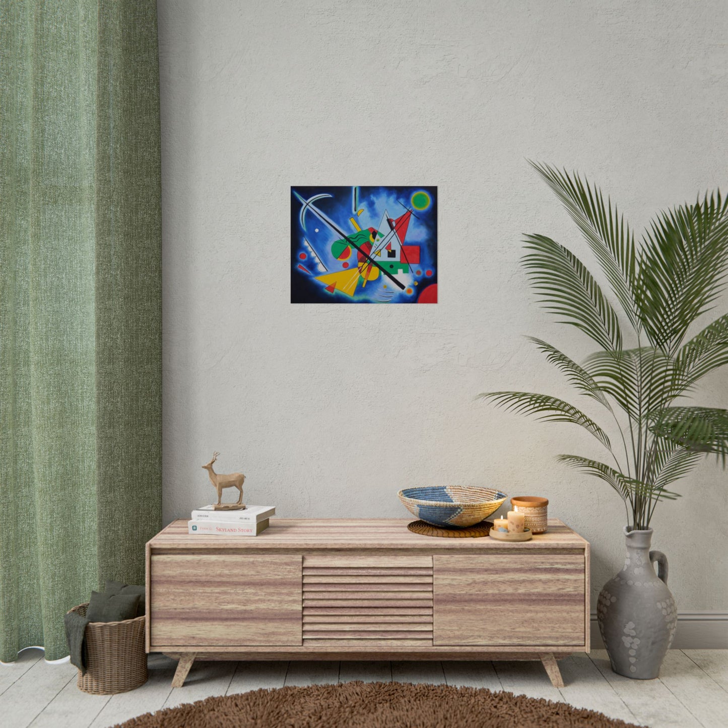 Kandinsky-Style Abstract Poster - Colorful Geometric Art Print