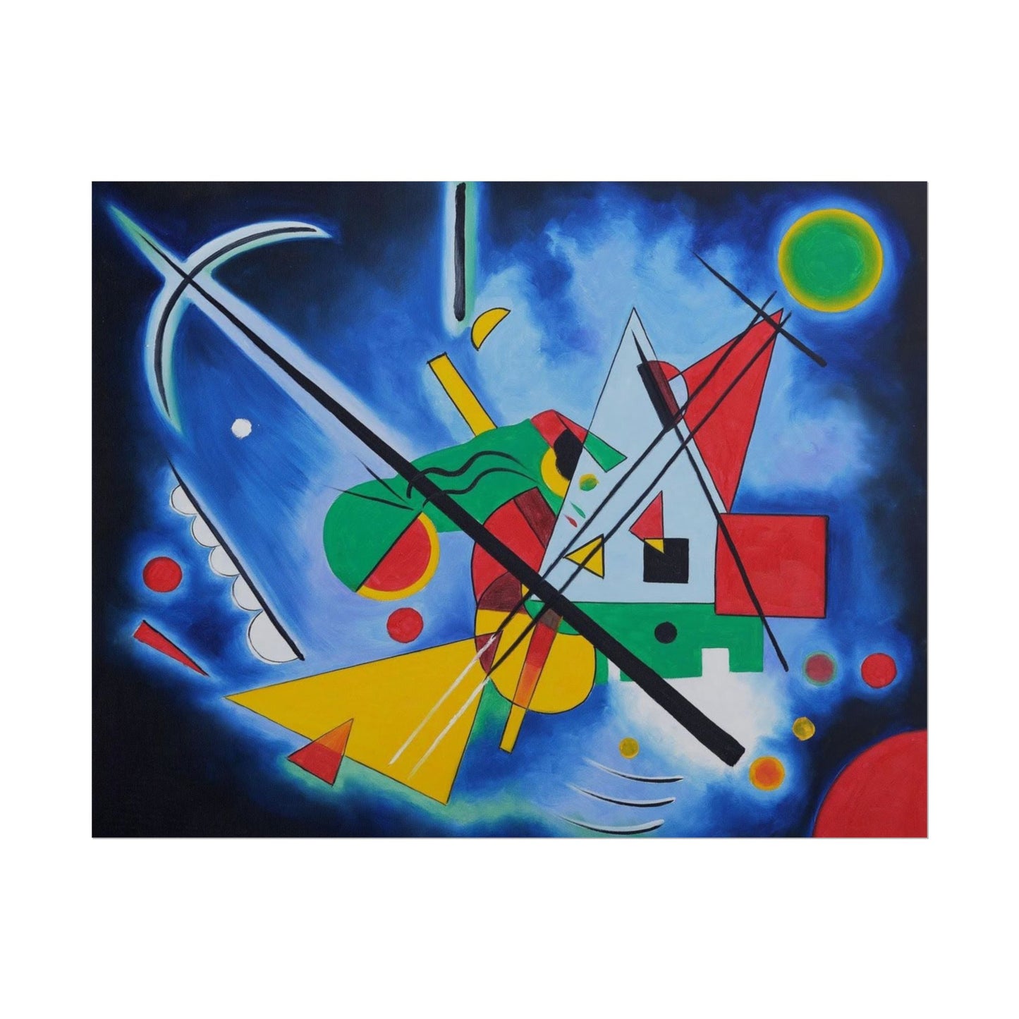 Kandinsky-Style Abstract Poster - Colorful Geometric Art Print