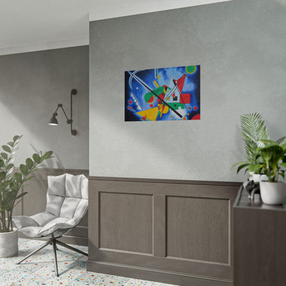 Kandinsky-Style Abstract Poster - Colorful Geometric Art Print