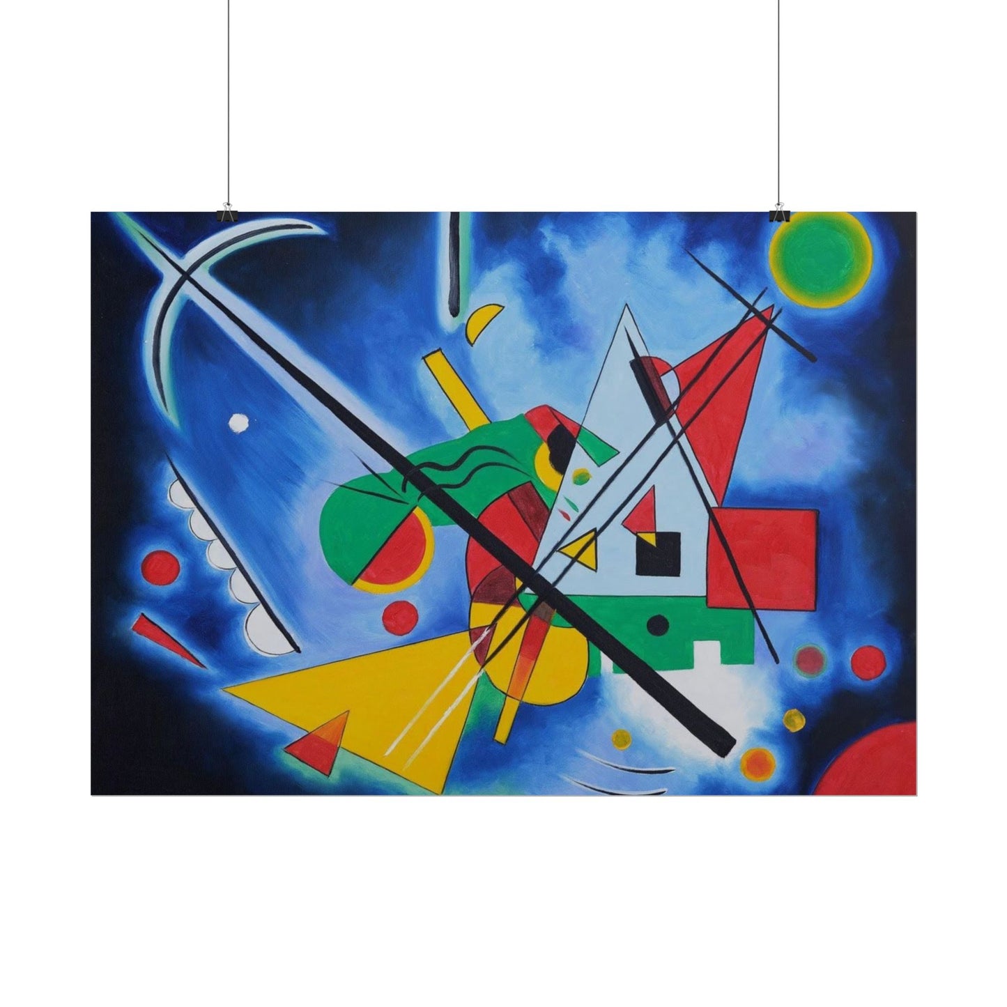 Kandinsky-Style Abstract Poster - Colorful Geometric Art Print