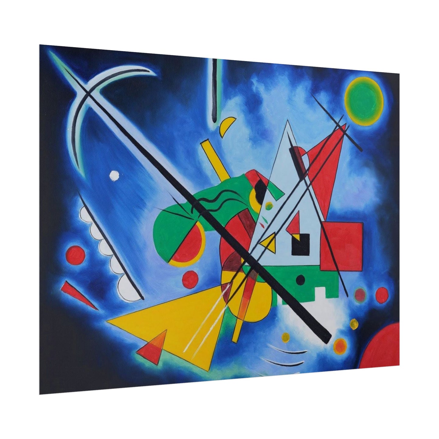 Kandinsky-Style Abstract Poster - Colorful Geometric Art Print
