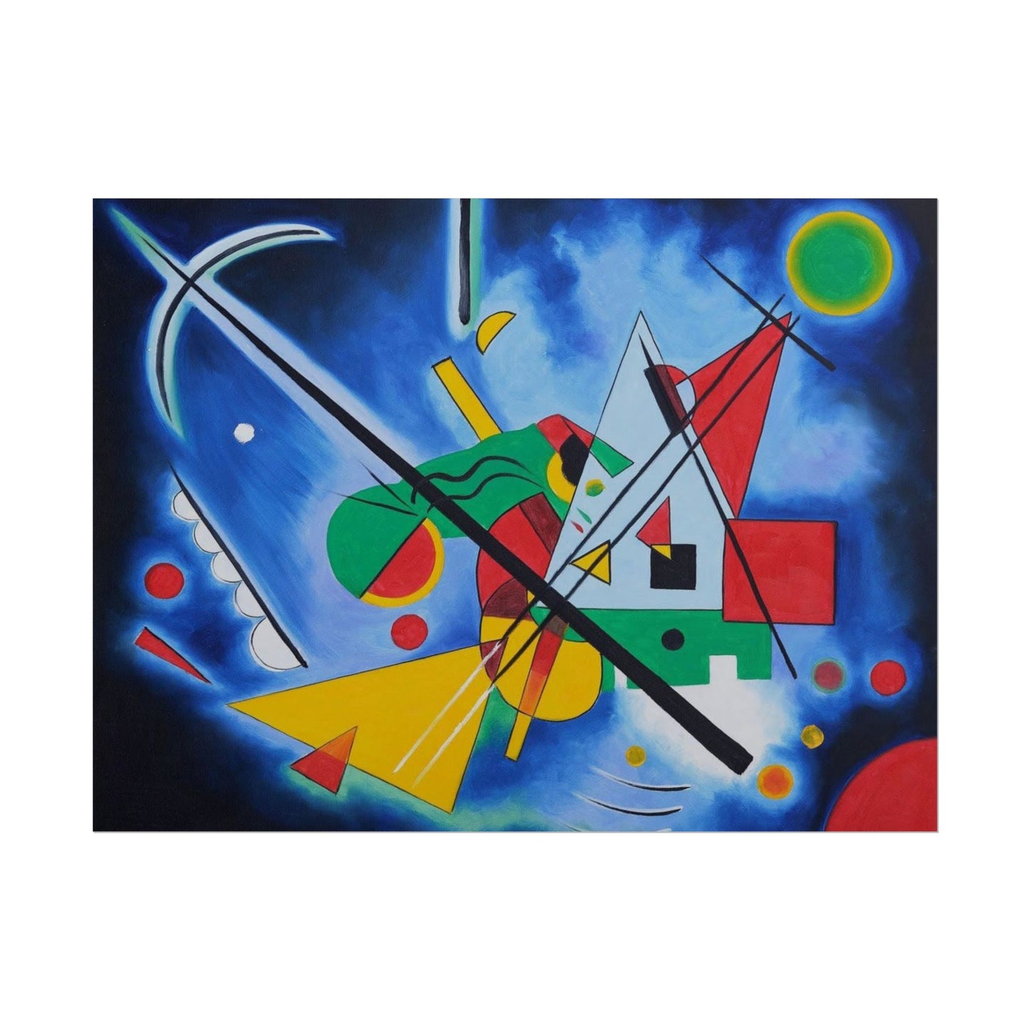 Kandinsky-Style Abstract Poster - Colorful Geometric Art Print