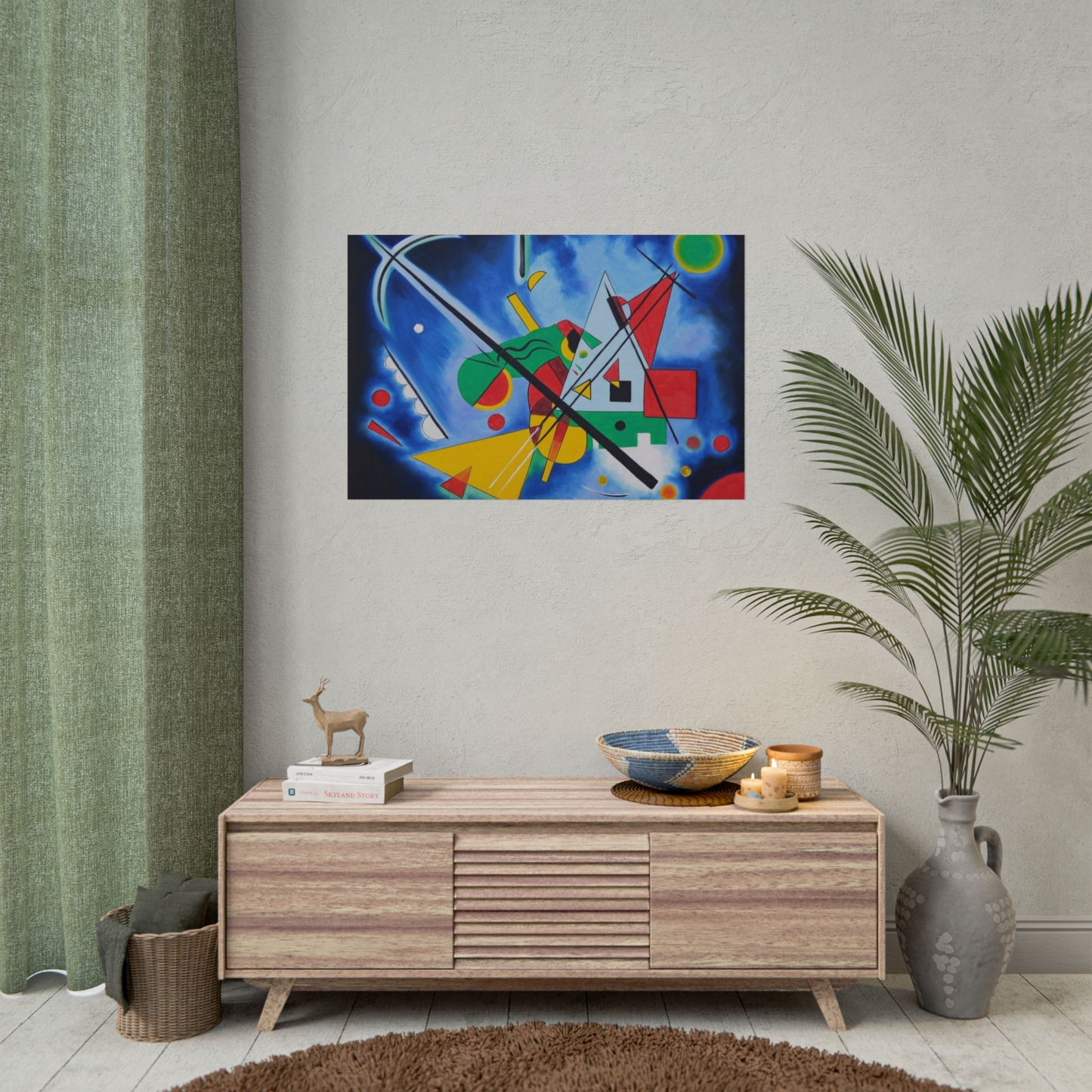 Kandinsky-Style Abstract Poster - Colorful Geometric Art Print