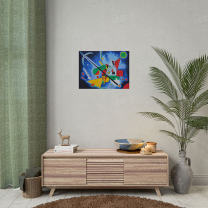 Kandinsky-Style Abstract Poster - Colorful Geometric Art Print