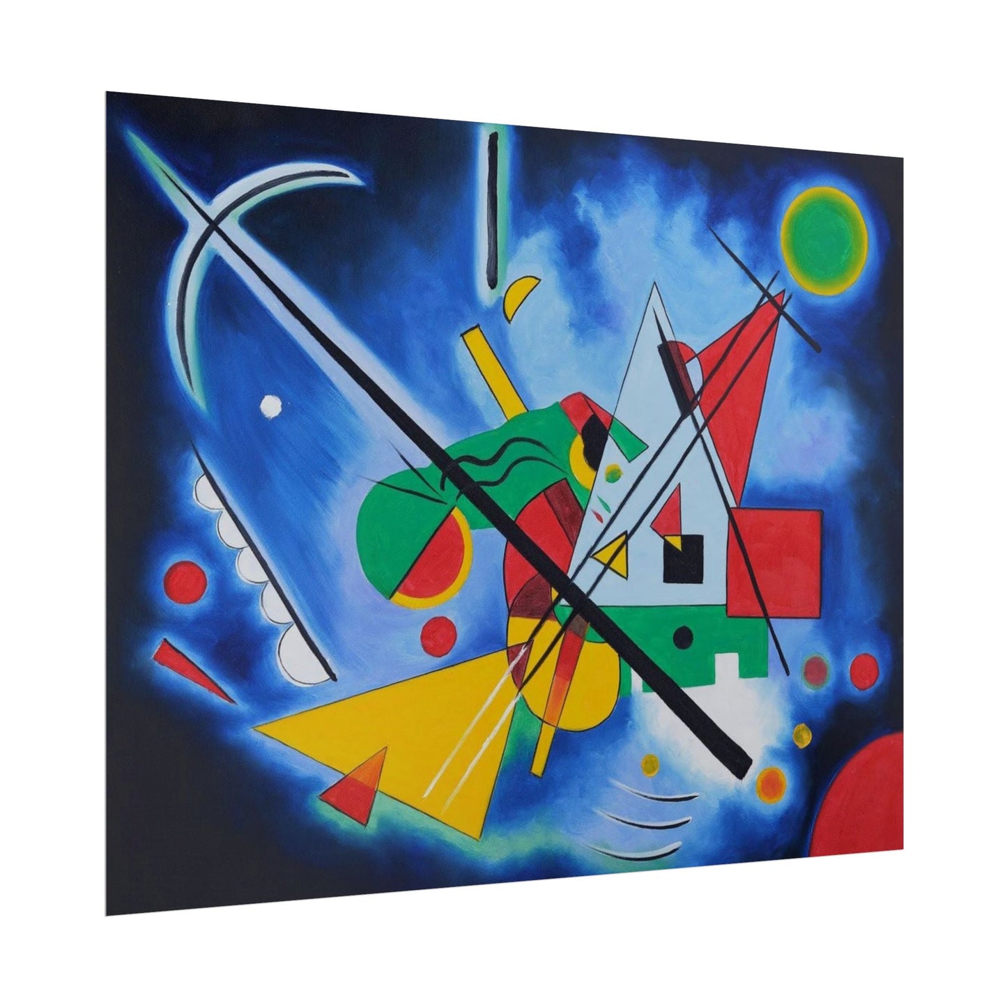 Kandinsky-Style Abstract Poster - Colorful Geometric Art Print