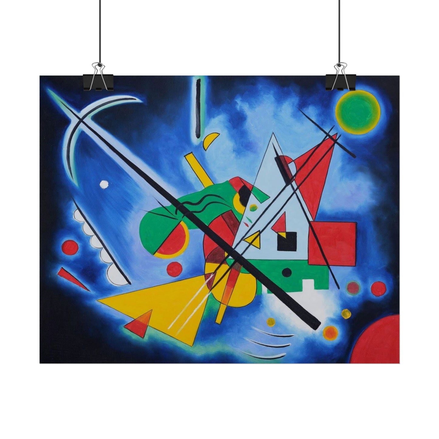 Kandinsky-Style Abstract Poster - Colorful Geometric Art Print