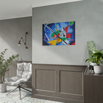 Kandinsky-Style Abstract Poster - Colorful Geometric Art Print
