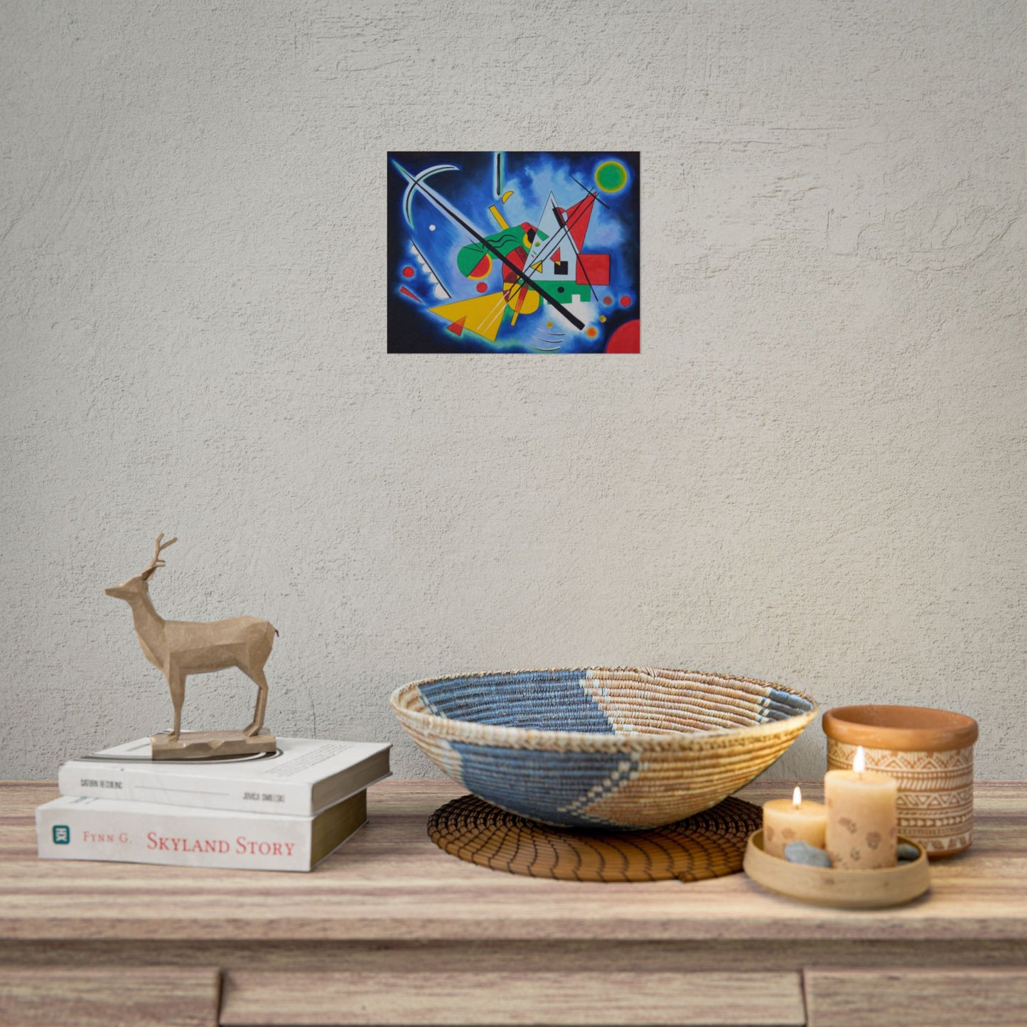 Kandinsky-Style Abstract Poster - Colorful Geometric Art Print