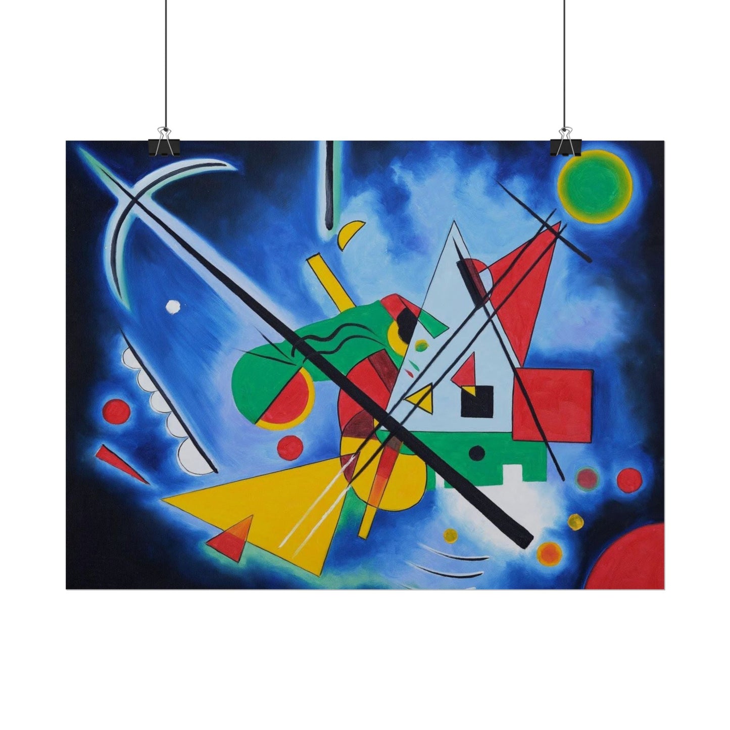 Kandinsky-Style Abstract Poster - Colorful Geometric Art Print