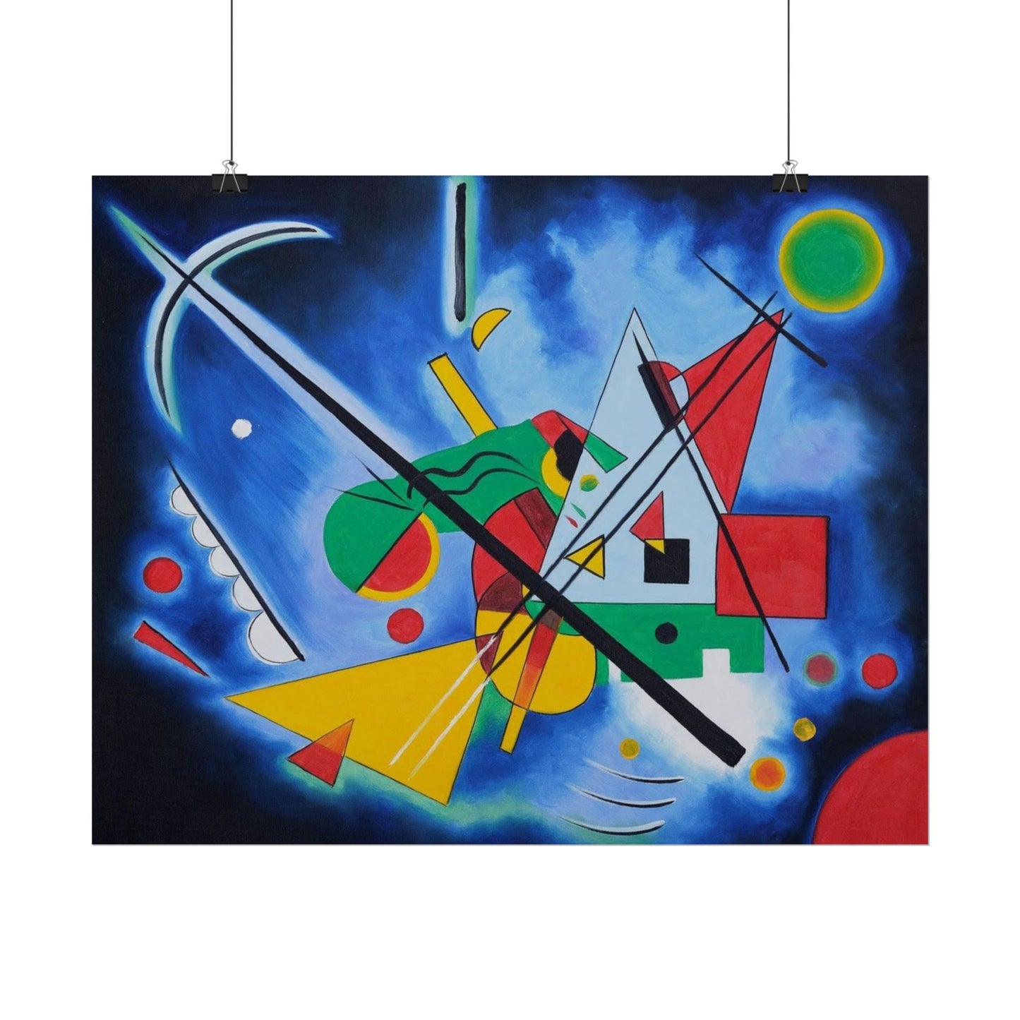 Kandinsky-Style Abstract Poster - Colorful Geometric Art Print