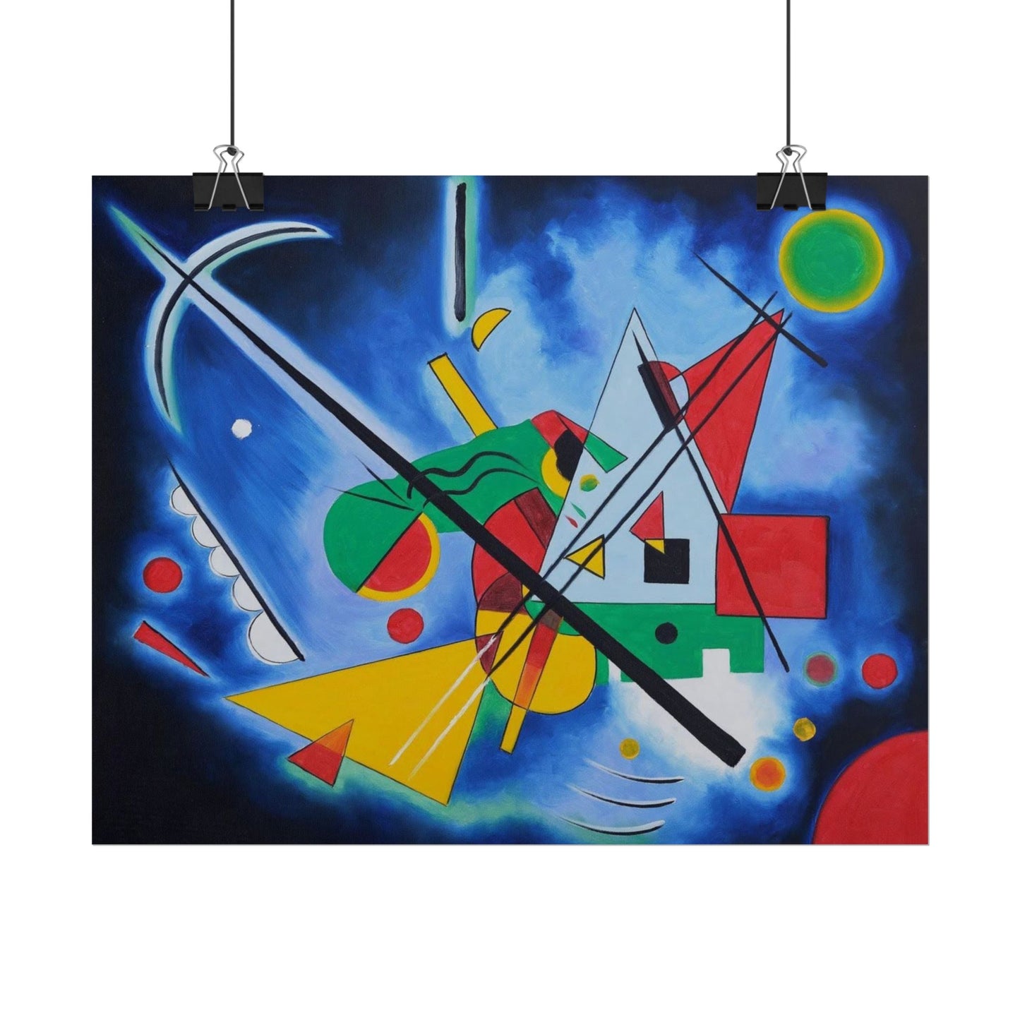Kandinsky-Style Abstract Poster - Colorful Geometric Art Print